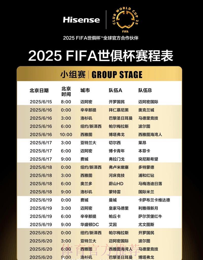 世界杯赛程时间表最新出炉 世界杯赛程时间表最新出炉